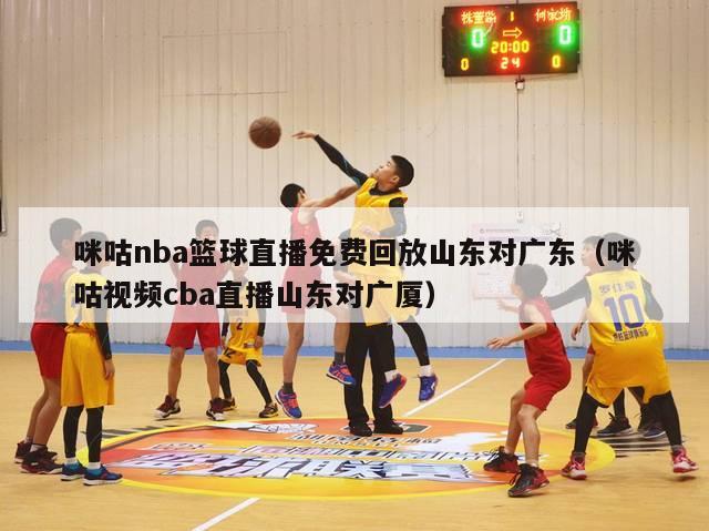 咪咕nba篮球直播免费回放山东对广东（咪咕视频cba直播山东对广厦）